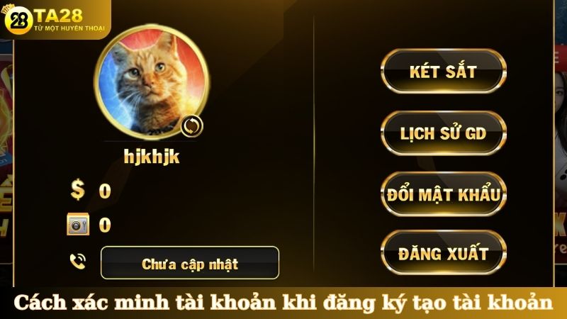 Cách xác minh tài khoản khi đăng ký tạo tài khoản