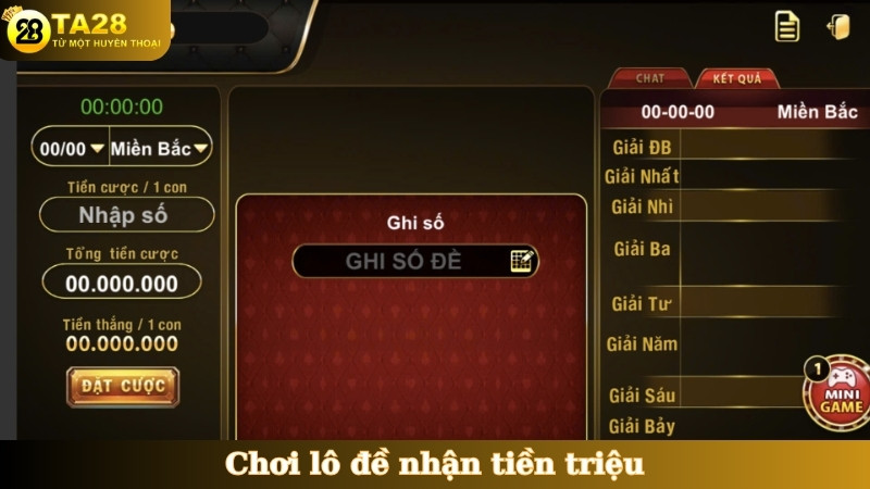 Chơi lô đề nhận tiền triệu