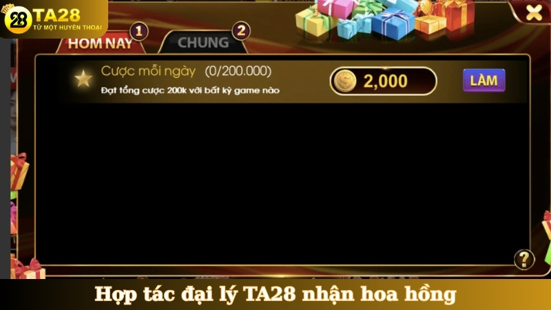 Hợp tác đại lý TA28 nhận hoa hồng
