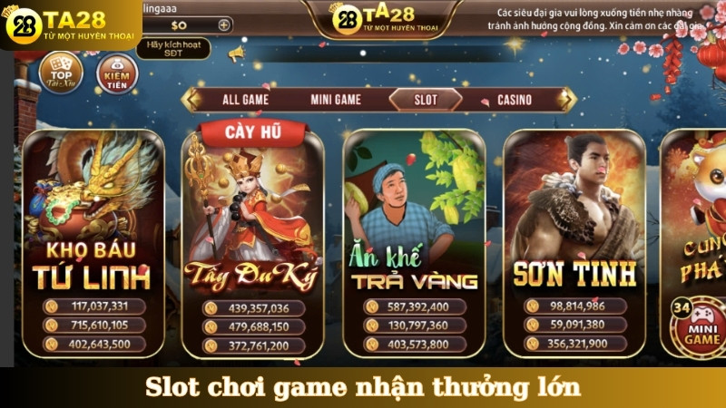 Slot chơi game nhận thưởng lớn