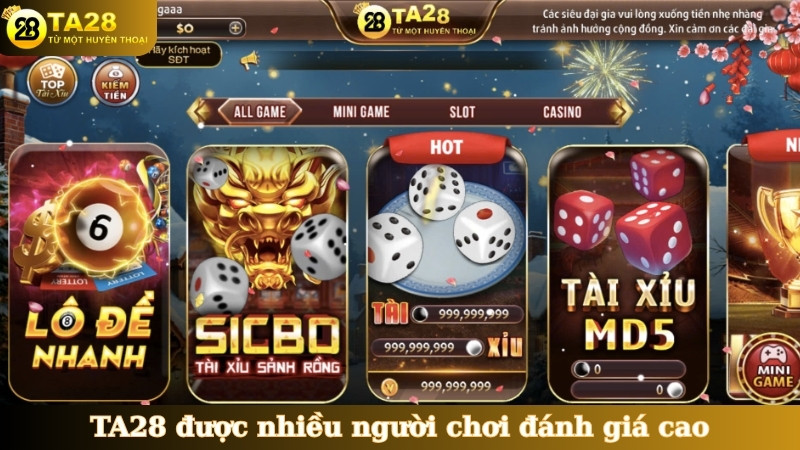 TA28 được nhiều người chơi đánh giá cao